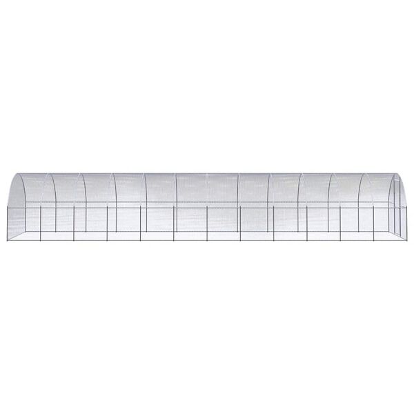 vidaXL h&oslash;nsehus 3x12x2 m galvaniseret st&aring;l