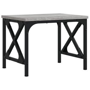 vidaXL printerstativ 40x30x31 cm konstrueret tr&aelig; gr&aring; sonoma-eg