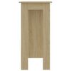 vidaXL barbord med hylde 102x50x103,5 cm konstrueret tr&aelig; sonoma-eg