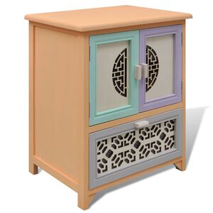 vidaXL Sideskab Flerfarvet 46 x 34 x 55.5 cm Kejsertr&aelig;