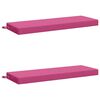 vidaXL B&aelig;nkepuder SOEST 2 stk. 100% polyester Lyser&oslash;d 110 x 40 x 8 cm