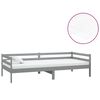 vidaXL daybed med madras 90x200 cm massivt fyrretr&aelig; gr&aring;