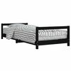 vidaXL sengeramme til juniorseng 90x190 cm massivt fyrretr&aelig; sort