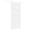 vidaXL Skyded&oslash;r 86 x 198,5 cm Konstrueret tr&aelig; Hvid