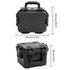vidaXL transportabel flightcase 30x24,5x20 cm PP sort