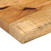 vidaXL bordplade 90x40x3,8 cm naturlig kant massivt ru mangotr&aelig;