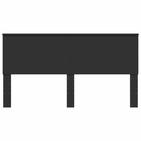 vidaXL Hovedg&aelig;rde Sort eg 200 cm Konstrueret tr&aelig;