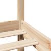 vidaXL sengeramme med sengegavl 180x200 cm massivt fyrretræ