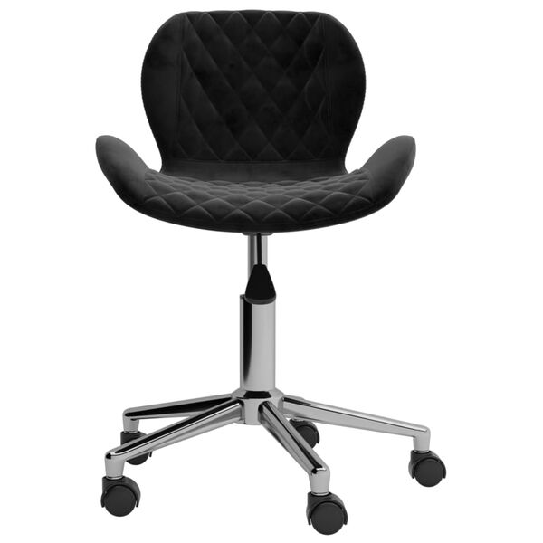 vidaXL drejelige spisebordsstole 4 stk. fl&oslash;jl sort