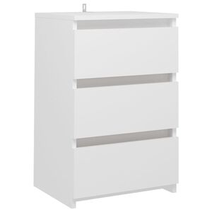 vidaXL sengebord 40x35x62,5 cm konstrueret tr&aelig; hvid
