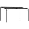 vidaXL pavillon med tag 4x3x2,5 m aluminium og st&aring;l antracitgr&aring;
