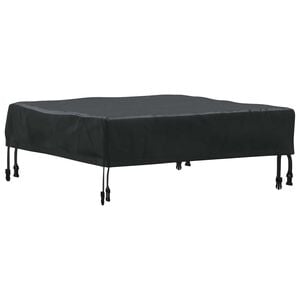 vidaXL Bordd&aelig;kke 62 x 62 x 15 cm Firkantet Vandt&aelig;t Sort