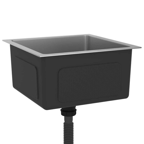 vidaXL håndlavet køkkenvask rustfrit stål