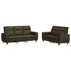 vidaXL Sofa S&aelig;t 2 pcs Army Gr&oslash;n Faux Suede L&aelig;der