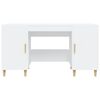 vidaXL skrivebord 140x50x75 cm konstrueret træ hvid
