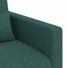 vidaXL Sofa 2 pcs M&oslash;rkegr&oslash;n 139 x 78 x 80 cm Stof