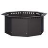 vidaXL B&aring;lplade ring Sort 60 x 60 x 25 cm St&aring;l