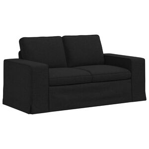 vidaXL Sofa Sort 162 x 80 x 82 cm Stof