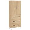 vidaXL h&oslash;jskab 69,5x34x180 cm konstrueret tr&aelig; sonoma-eg