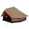 vidaXL Familietelt Brun 10-personers 185T Polyester med PU Coating