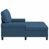 vidaXL Chaise Lounge med pude Blå 91 x 157 x 91 cm Stof