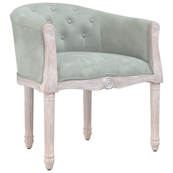 vidaXL spisebordsstol fl&oslash;jl lysegr&aring;