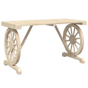 vidaXL havebord 115x55x65 cm massivt grantr&aelig;