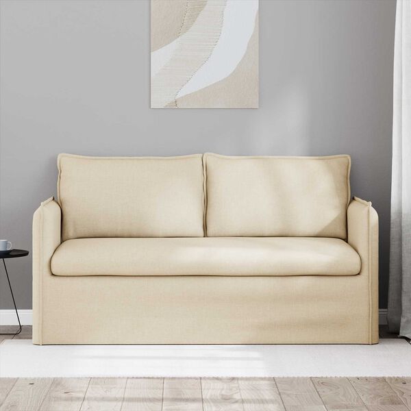 vidaXL Sofa Creme Samlede dimensioner: 156 x 82 x 85 cm (B x D x H)