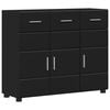 vidaXL Sideboard FLORIN Sort 88,5 x 30,5 x 73 cm Konstrueret tr&aelig;