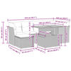 vidaXL sofas&aelig;t til haven 7 dele med hynder polyrattan akacietr&aelig; beige
