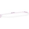 vidaXL bordplade 140x60x2,5 cm oval massivt mangotr&aelig;