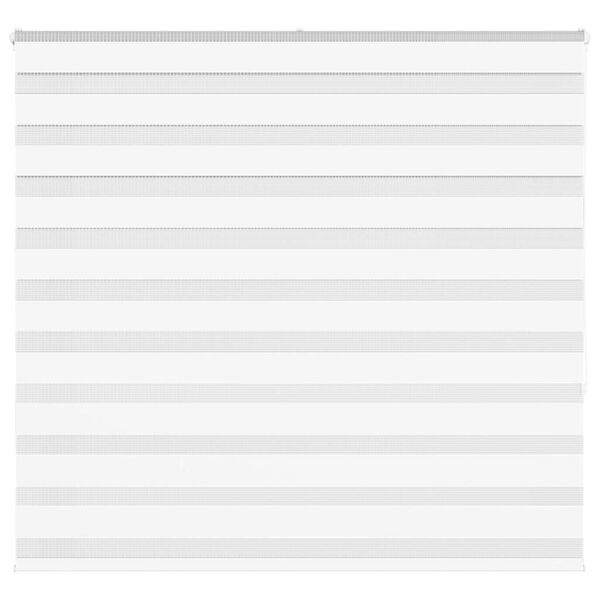 vidaXL zebragardin hvid 155x150 cm stofbredde 150,9 cm polyester