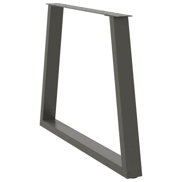 vidaXL spisebordsben V-formet 2 stk. antracit 100x(72-73,3) cm stål