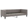 vidaXL daybed med udtr&aelig;k 90x200 cm stof gr&aring;brun