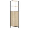 vidaXL Highboard Sonoma-eg 40 x 33 x 161 cm Konstrueret tr&aelig;