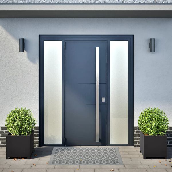 vidaXL plantekrukker 2 stk. 40x40x40 cm st&aring;l sort