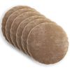 vidaXL Pudebetr&aelig;k 6 stk. HEERLEN Brun Dia. 50 cm Chenille Stof