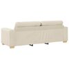 vidaXL Sofa 3 pcs Beige 221 x 80 x 80 cm Linned-blandet stof