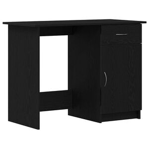 vidaXL Bord Sort eg Konstrueret tr&aelig; 100 x 50 x 76 cm