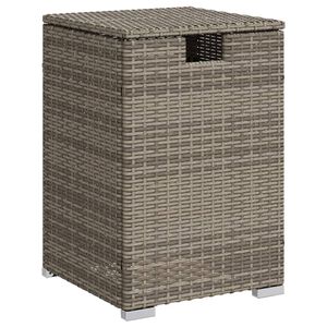 vidaXL gasflaskeskjuler 40x40x60 cm polyrattan grå