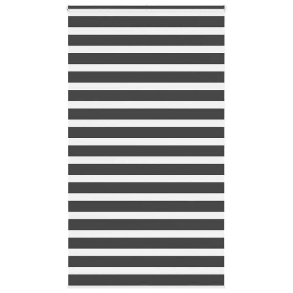 vidaXL zebragardin sort 135x200 cm stofbredde 130,9 cm polyester