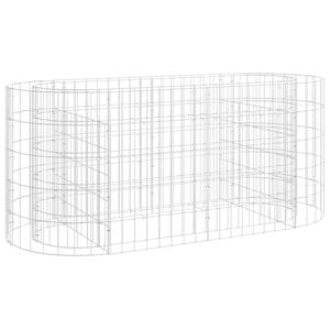 vidaXL gabion-h&oslash;jbed 120x50x50 cm galvaniseret jern