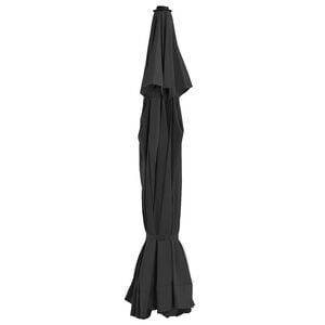 vidaXL udskiftningsdug til parasol 515 cm sort