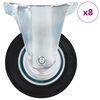 vidaXL faste hjul 8 stk. 100 mm