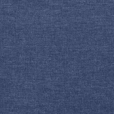 vidaXL kontinentalseng med madras 200x200 cm stof blå