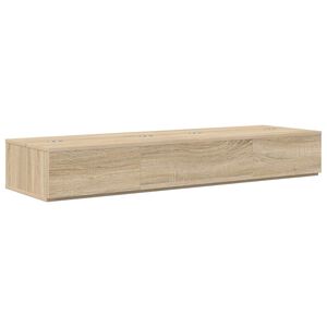 vidaXL Studiobord Sonoma-eg 152 x 40 x 19,5 cm Konstrueret tr&aelig;