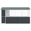 vidaXL Fuglebur Antracit 410 x 210 x 230 cm Galvaniseret stål
