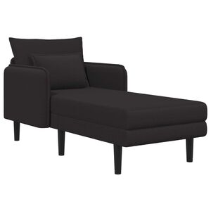 vidaXL Overdimensioneret chaiselong Sort Boucl&eacute;