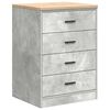 vidaXL Garageopbevaringsskab Beton Gr&aring; 60x51x85cm Massivt tr&aelig; Fyrretr&aelig;