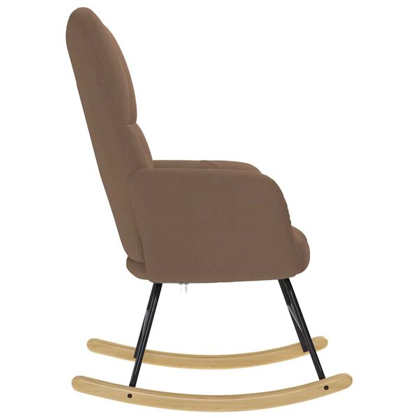 vidaXL gyngestol stof brun